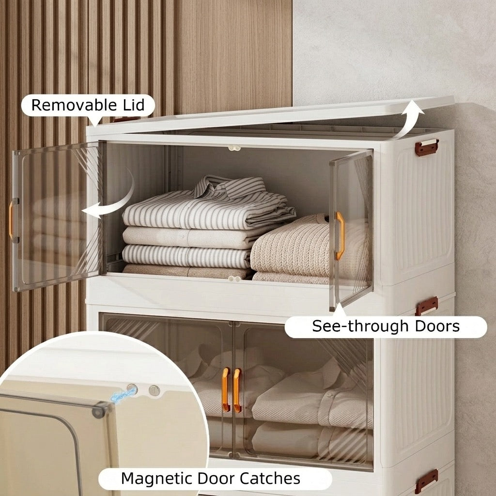 4 Layer Stackable Storage Boxes