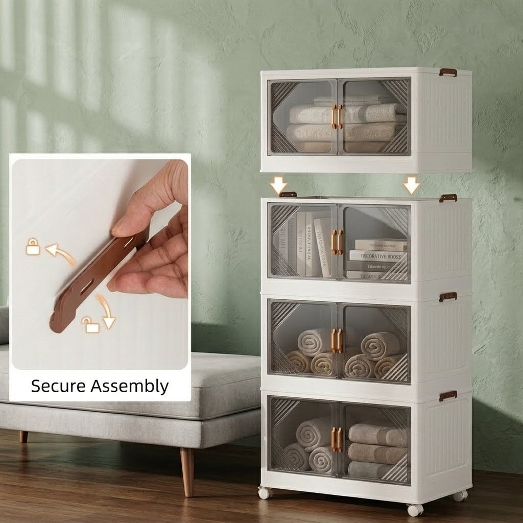 4 Layer Stackable Storage Boxes