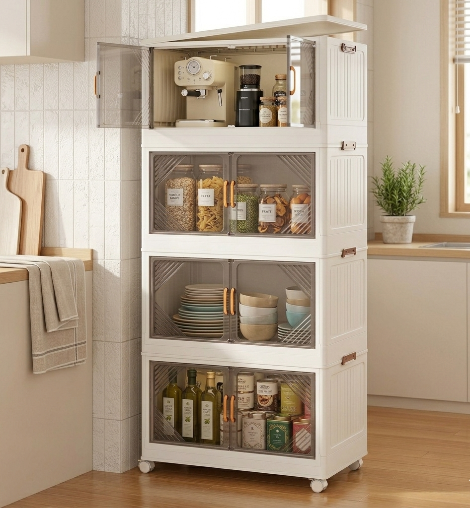 4 Layer Stackable Storage Boxes